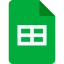 Google Sheets icoon